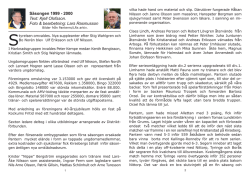 Säsongen 1999 - 2000 Text: Kjell Olofsson. Foto & bearbetning