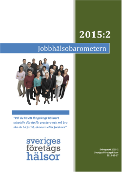 Jobbhälsobarometern 2015:2