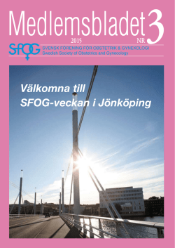 Välkomna till SFOG-veckan i Jönköping