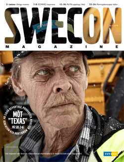 Ladda ner hela Swecon Magazine nr 1, 2015 här!