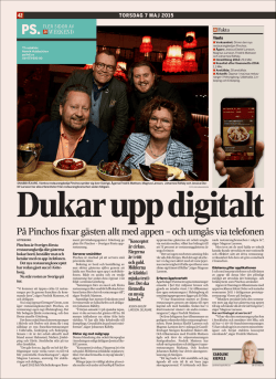 P&aring; Pinchos fixar g&auml;sten allt med appen &ndash; och umg&aring;s via