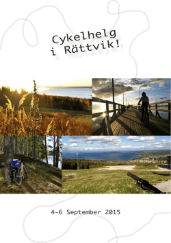 Cykelhelg i Rättvik!