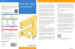 Ladda ned Bra att veta om Limträ i pdf-format nu.