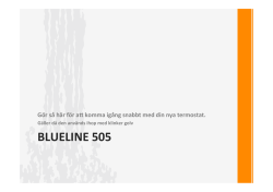 Blueline 505 kom igång