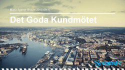 Det Goda Kundmötet - Svensk Kollektivtrafik