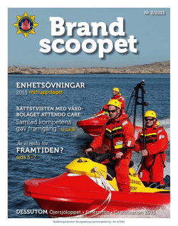 Brandscoopet 2-2015 - Räddningstjänsten Storgöteborg