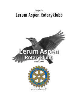 Stadgar för Lerum Aspen Rotaryklubb