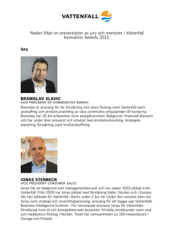 Jury och mentorer - Vattenfall Innovation Awards