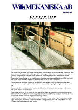 Produktinformation Flexiramp produktinfo