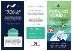 VN Sundbusserne Evening Cruise folder SE v1.indd