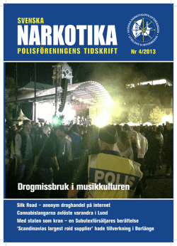 Nr 4 2013 - Svenska Narkotikapolisföreningen