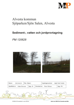 Alvesta kommun Sjöparken/Sjön Salen, Alvesta