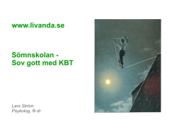 www.livanda.se Sömnskolan