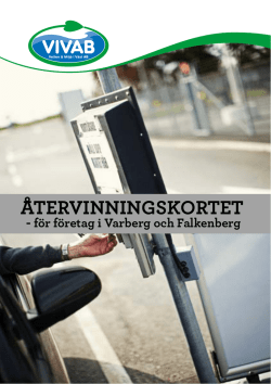Återvinningskort - för företag i Varberg och Falkenberg