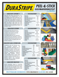 Nedladdning DuraStripe Golv skiktning Spec Sheet