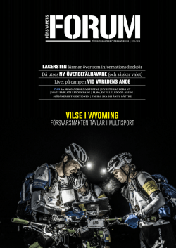VILSE I WYOMING - F&ouml;rsvarsmakten