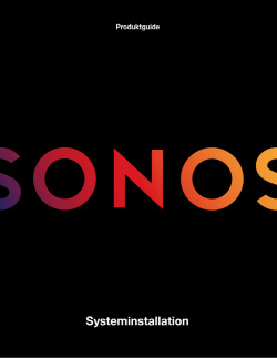 Sonos Setup Guide