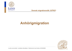 Anhörigmigration 2015-03-09 uppdaterad 150316