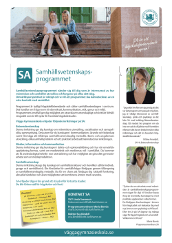 SA programblad 2016