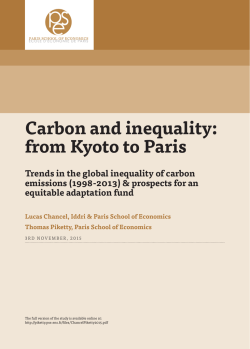 Carbon and inequality: from Kyoto to Paris