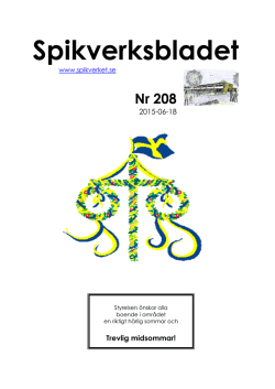Spikverksbladet 208 2015-06-16 pdf