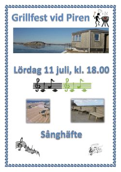 Sånghäfte 11 juli 2015 – Gårda Brygga Hamnförening