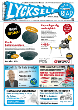 Annonsbladet vecka 35, 2015