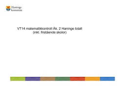 Årskurs 2 – Matematik, kunskapskontroll