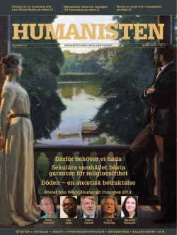 Humanisten nr 1 2015