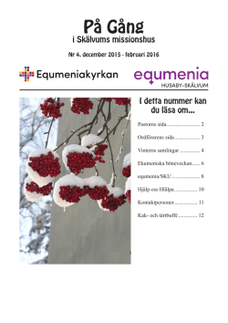 Läs vårt programblad - Equmeniakyrkan i Husaby