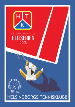 HTK Program 2015 - Helsingborgs Tennisklubb