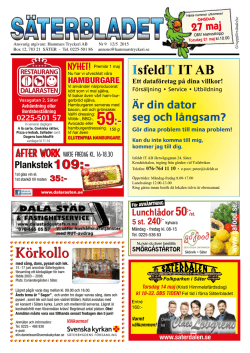Säterbladet nr 10, 2015
