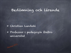 Christian Lundahl - Örebro universitet