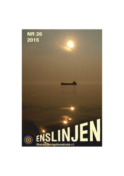 Enslinjen 2015 - Ekenäs Navigationsklubb rf