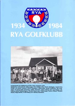 jubileum50ar - Rya Golfbana från en annan tid