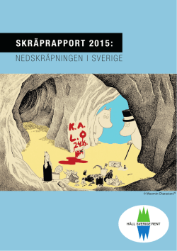 Skräprapport 2015: Nedskräpningen i Sverige