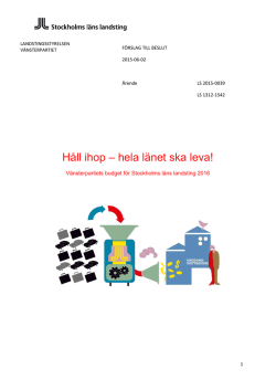 Håll ihop – hela länet ska leva!