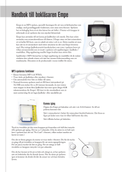 Manual till MP3-spelaren i pdf-format