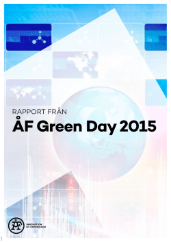 ÅF Green Day 2015