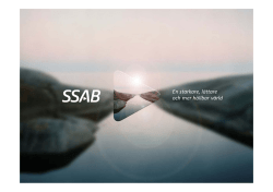 SSAB Företagspresentation 2015