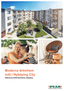 Moderna drömhem mitt i Nyköping City