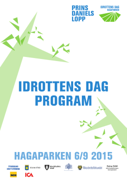 Programblad Idrottens dag 2015