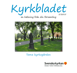 Kyrkbladet nr 2 2015 - Ösmo