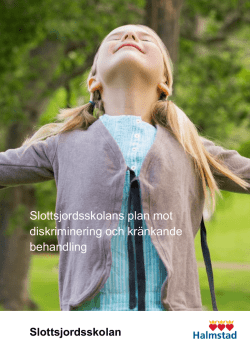 Slottsjordsskolans plan mot diskriminering och