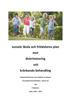 Plan mot diskriminering och kränkande