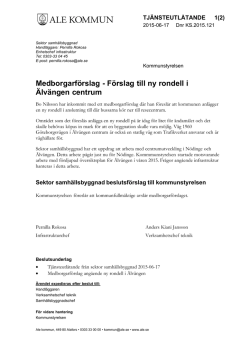 Medborgarförslag - Förslag till ny rondell i Älvängen