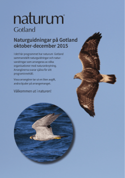guideprogramet - naturum Gotland
