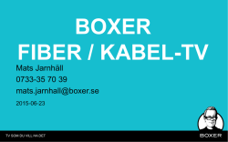 Grupperbjudande Boxer till Stenshultsfiber150623