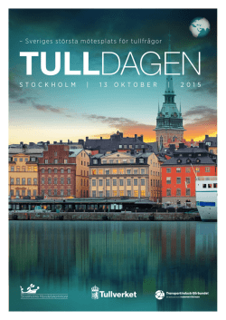 STOCKHOLM | 13 OKTOBER | 2015 – Sveriges största mötesplats