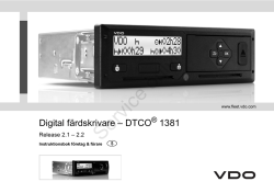 Digital färdskrivare – DTCO 1381